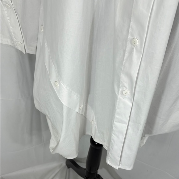 uukaa women’s white button-down tunic shirt dress in size US 10 / EU 40. - Picture 5 of 10